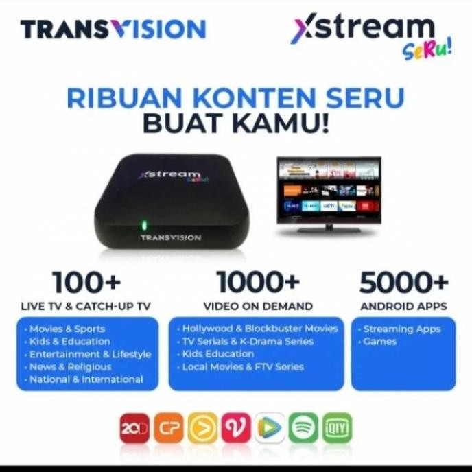 new  android box tv transvision xstream
