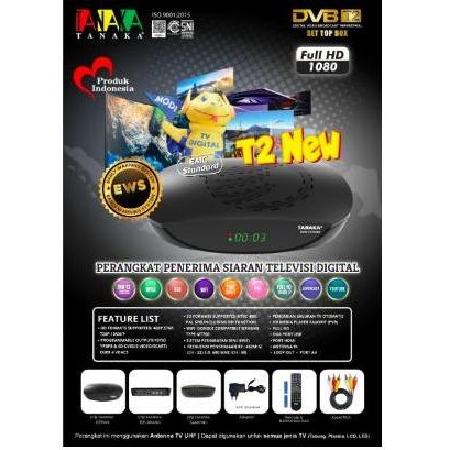 new  Tanaka AAA Set Top Box STB DVB T2 Penerima Siaran Digital