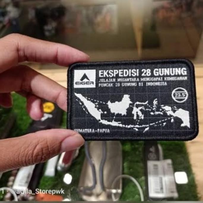 C0 EIGER 4661 28 GUNUNG PATCH LONG emblem stiker bordir n murah