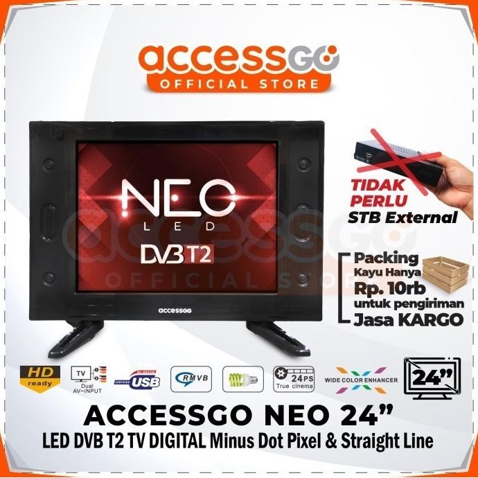 new  ACCESSGO NEO LED 24 Inch DVB T2 TV DIGITAL