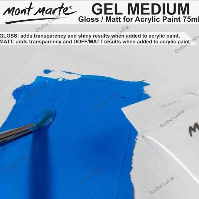 

ready Mont Marte Gel Medium Gloss / Matt for Acrylic Paint 75ml