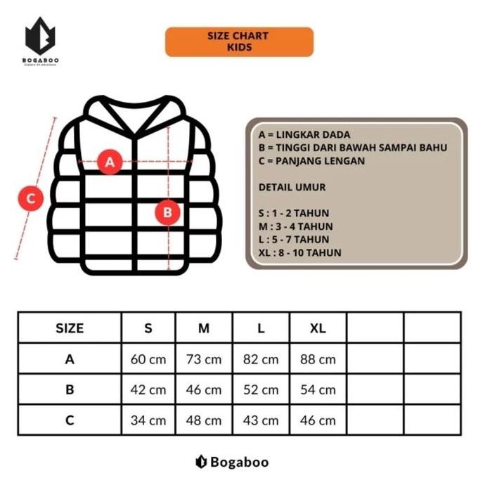 Jaket Gunung Motor Riding Anak Kids Bogaboo Michio Child Jacket Camping Puffer Synthetic Down Ultral