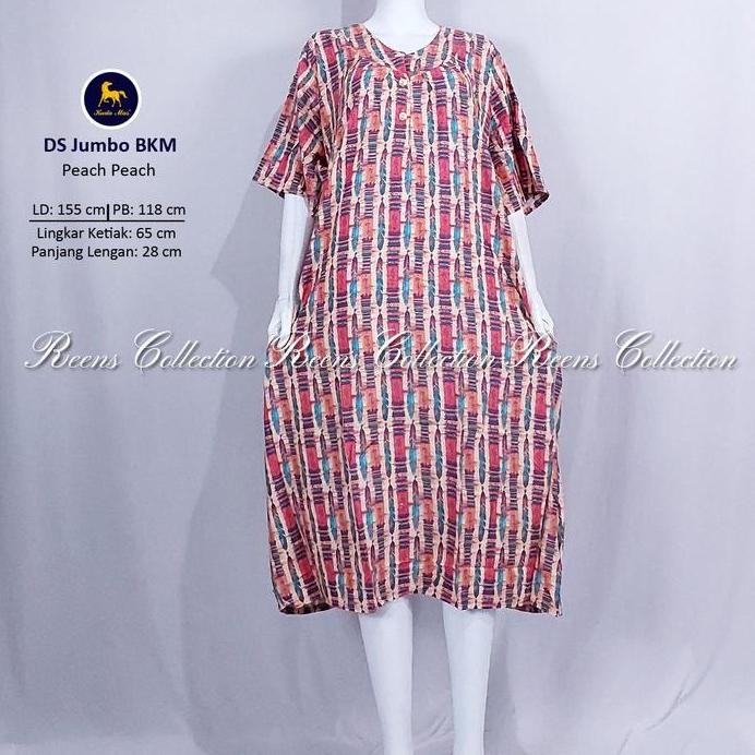 ready stock Batik Kuda Mas Daster JUMBO LD 150 cm | Daster Rayon 2 Kancing Lengan Pendek murah