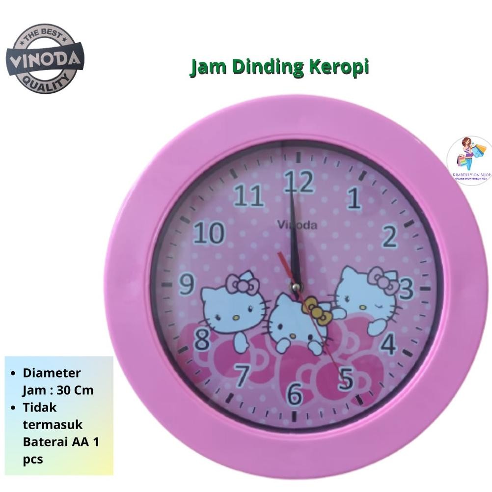 Jam Dinding Karakter Vinoda Vr-101 Stok