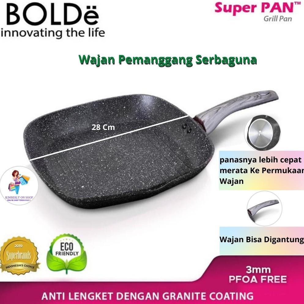 Wajan Pemanggang Ayam Super Pan Grill Pan 28 Cm Bolde Trending