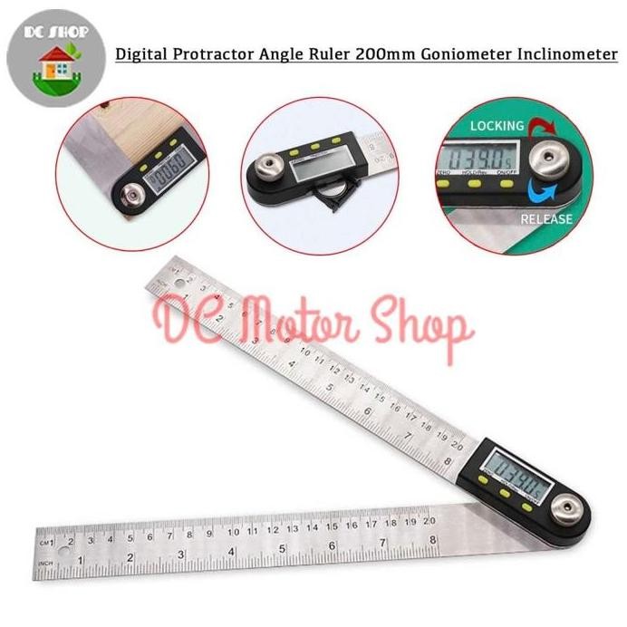 

Digital Protractor Angle Ruler Goniometer Inclinometer Penggaris Bujur