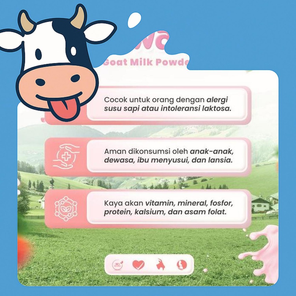 

Free Ongkir Etawamil Susu Kambing Etawa Bubuk - Strawberry Stoberi Halal Bpom 500G
