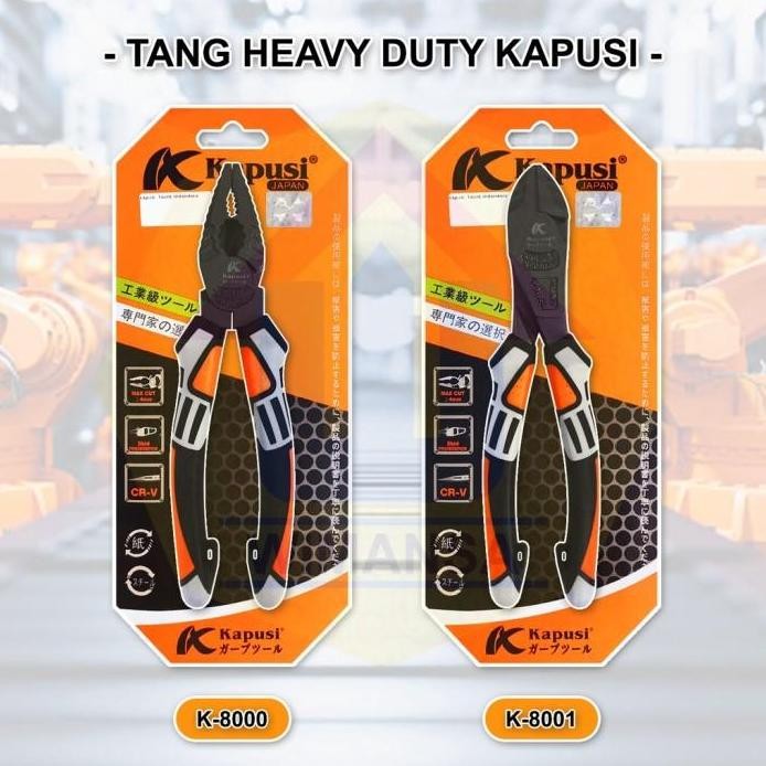 TANG HEAVY DUTY KAPUSI - TANG KOMBINASI K8000 - TANG POTONG K8001
