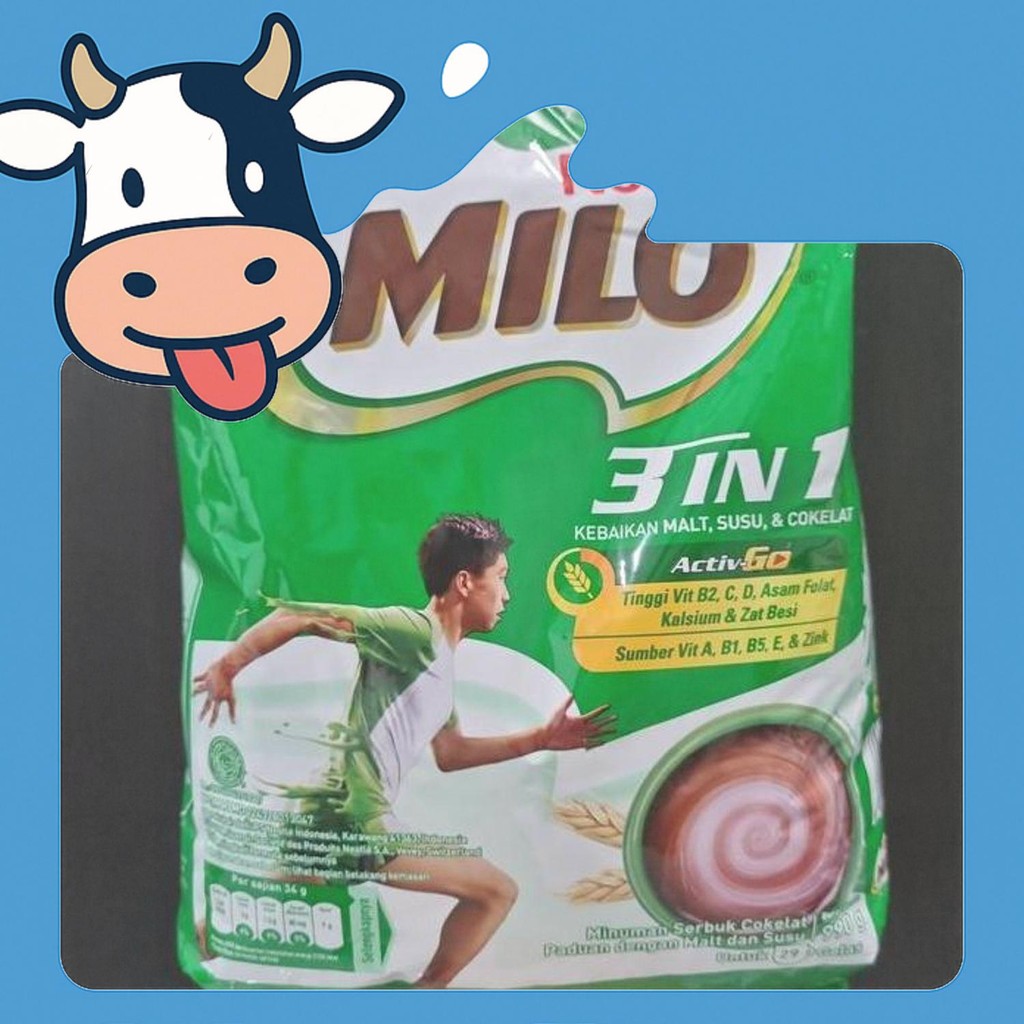 

Kualitas Terbaik Milo 3 In 1 Active Go 1 Kg Nestle