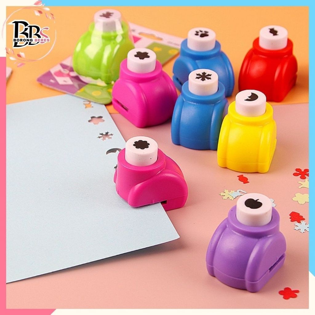 

BORES Pembolong Kertas Mini Berbagai Bentuk Hewan Lucu Paper Cutting Embossing Craft Puncher DIY Cetakan Pemotong Nori Puncher Bento Alat Pemotong Rumput Laut Kertas Scrapbook Paper Punc Bentuk Bintang