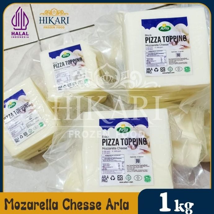 

(Expert) Keju Mozzarella Arla - Arla Pizza Topping Mozzarella 1kg - Halal New EXP