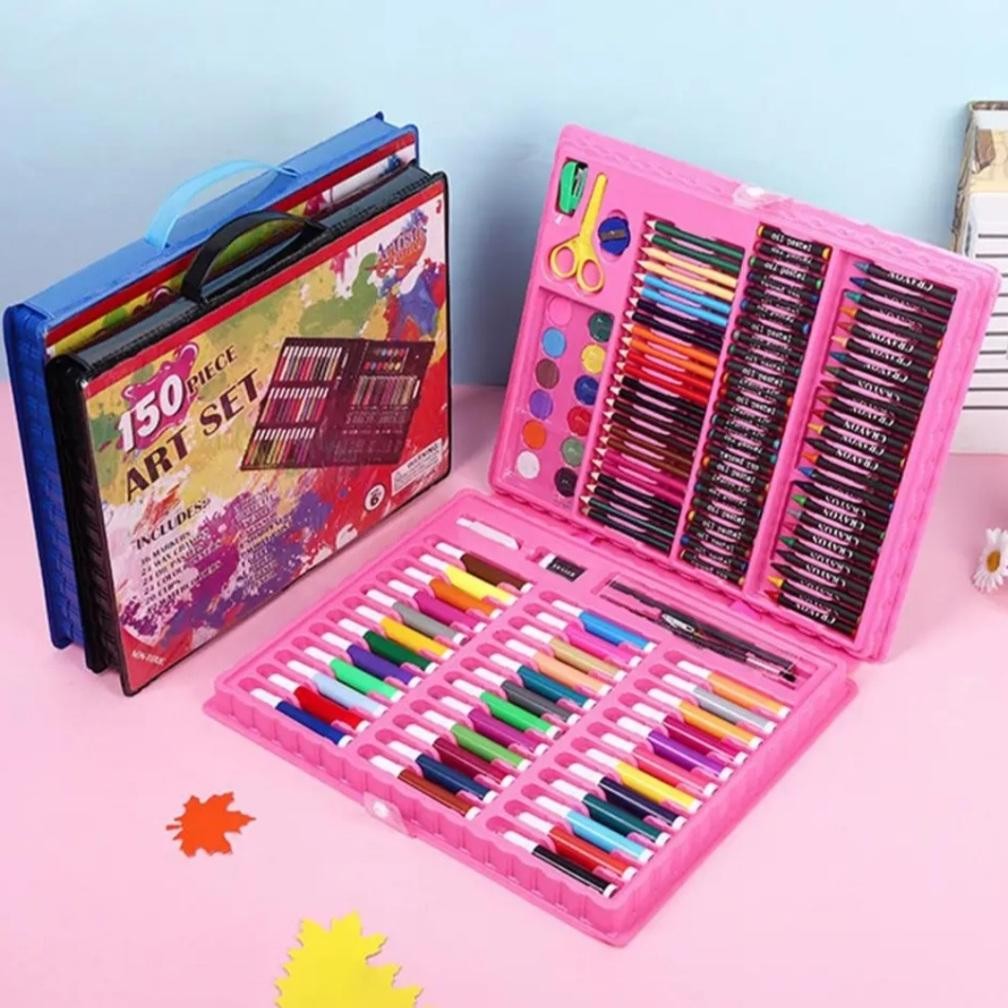 

__(( [Hero] Mainan Edukasi Anak Perlengkapan Menggambar Melukis Crayon Krayon & Pastel Spidol - Super Mega Art Set 208 Pcs Ha-147