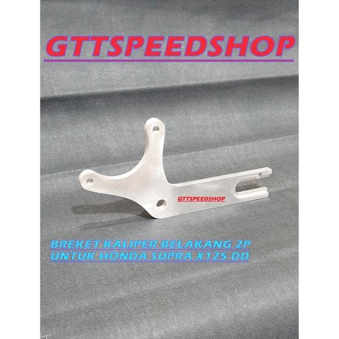 BREKET KALIPER 2P BELAKANG HONDA SUPRA X125DD BAHAN ALUMINIUM FULL CNC murah