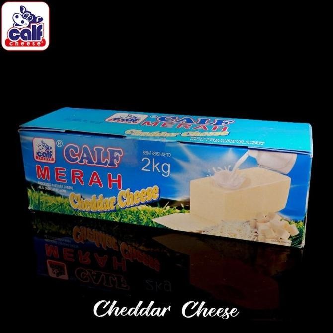 

(Expert) Keju calf cheddar merah 2kg/block