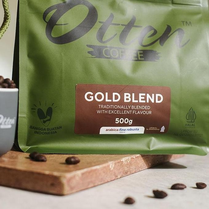 

[[ VELCRO / KOPI GOLD BLEND - 500GR - COMMERCIAL BLEND - BIJI / BUBUK OTTEN COFFEE ROASTED BEANS BEST SELLER
