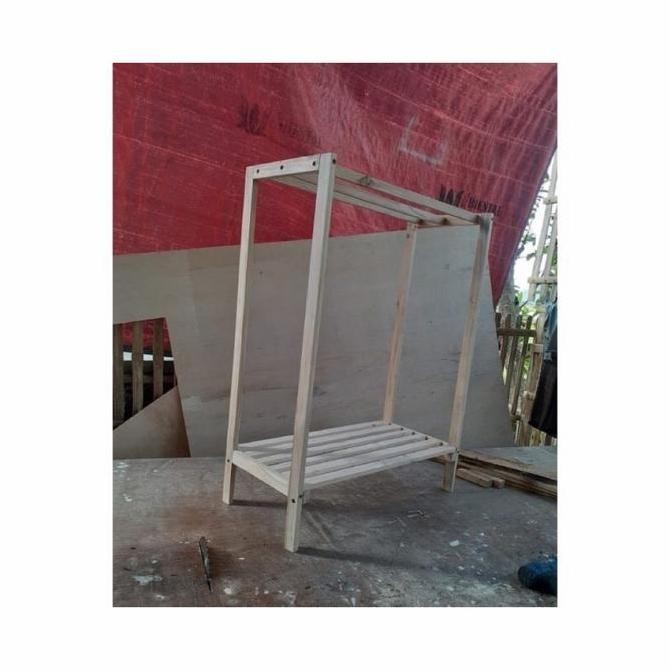 [[ FREEK / RAK HANDUK KAYU MINIMALIS JEMURAN /TEMPAT HANDUK BEST SELLER