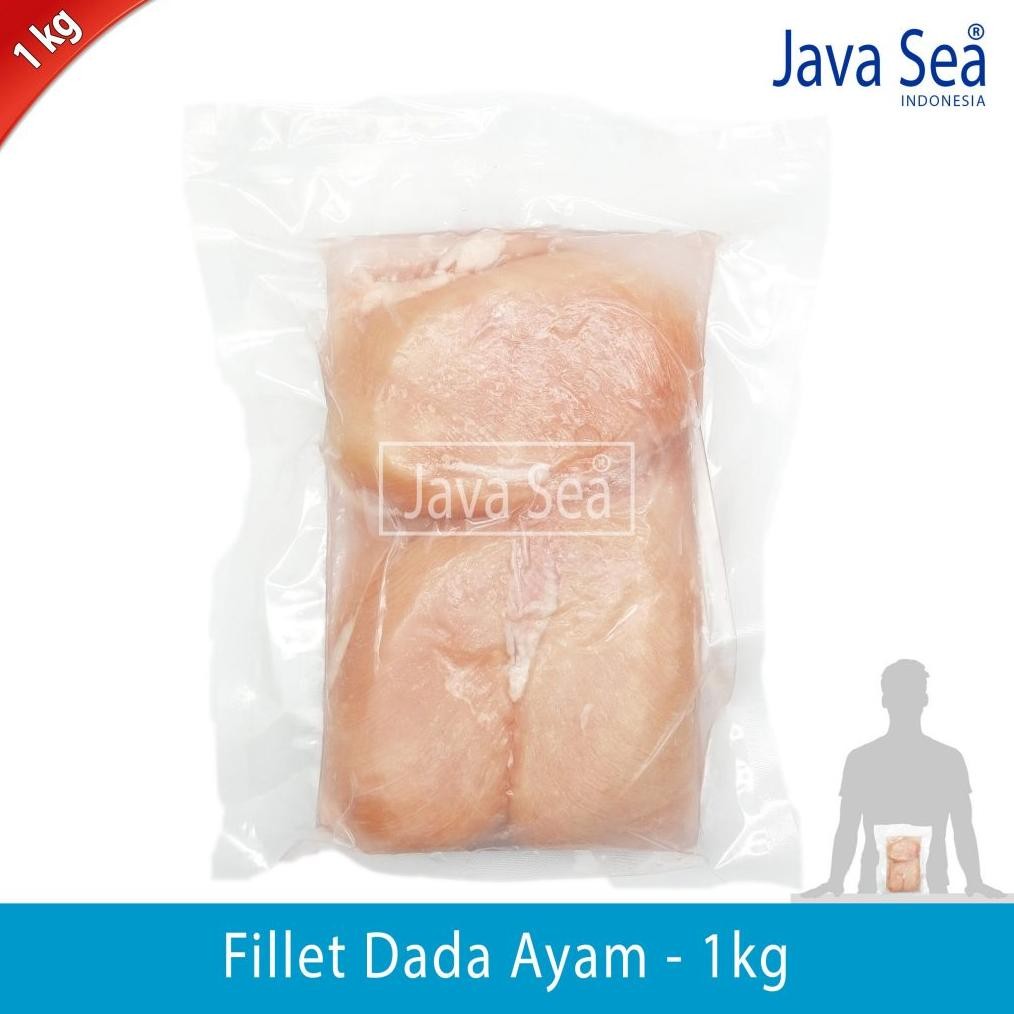

Dada Ayam Boneless Tanpa Tulang 1 Kg - Fillet Chicken Breast Original