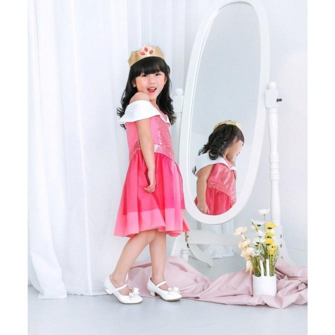 Promo Princess Aurora Dress / Aurora Disney Dress / Dress Princess Anak