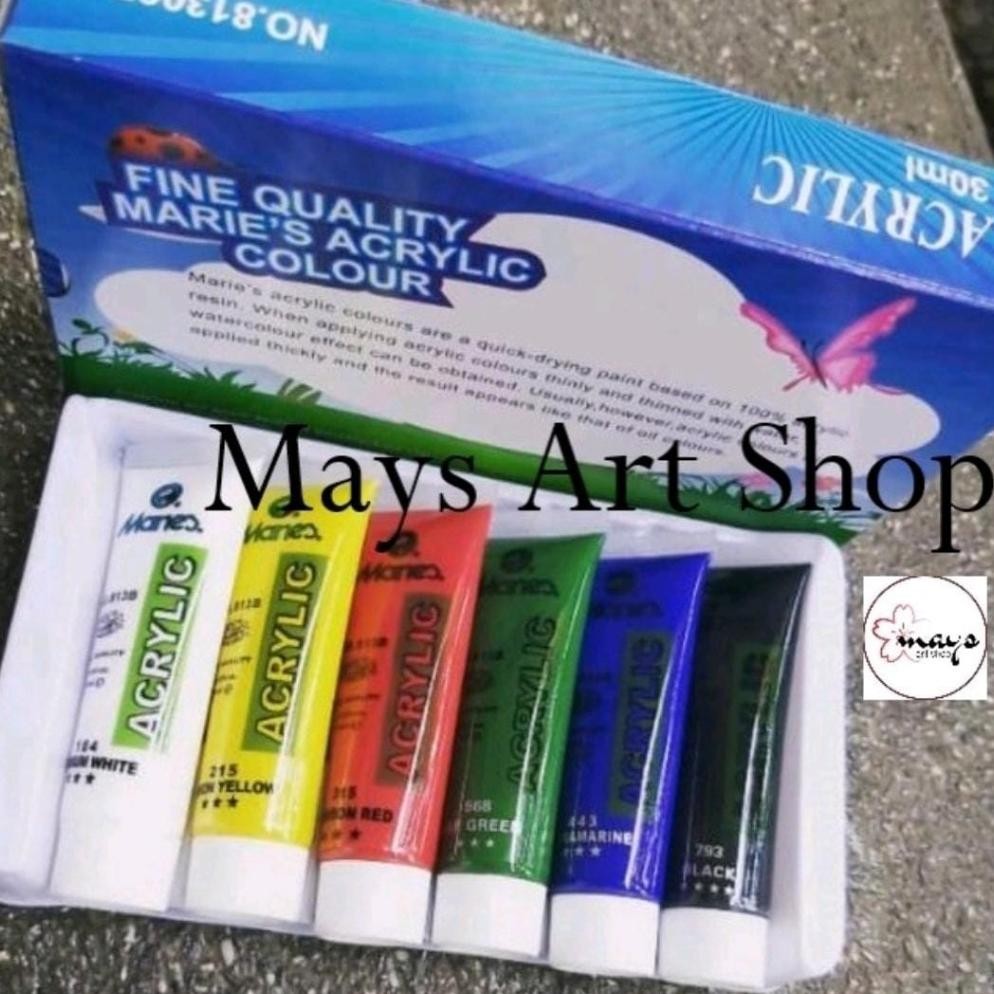 

Cat Akrilik Set Lukis V-Tec Isi 6 Warna Dasar x 30 ml / Vtec Acrylic Paint Color 6x30 ml Colour 6x30ml Anak / Profesional Terlaris