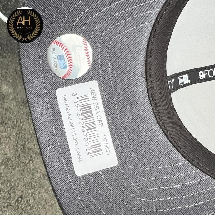 Promo Topi New Era Ny Metallism 2Tone Metal Logo 1Jt% Original Bnwt "Resmi"