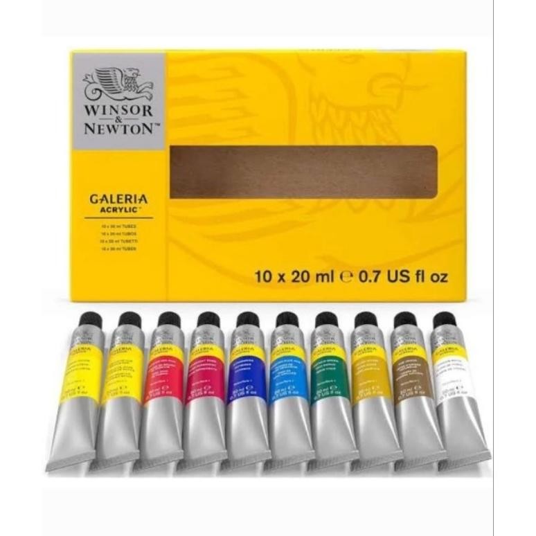 

Cat Akrilik Galeria Acrylic Colour Tube Set 10 x 20 ml Winsor & Newton Terlaris