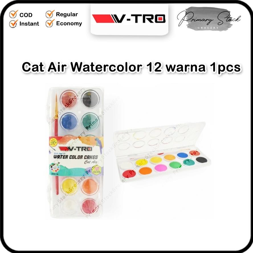 

Cat Air Lukis Set Anak Lengkap Watercolor Brush Cake 12 Warna V Tro Terlaris