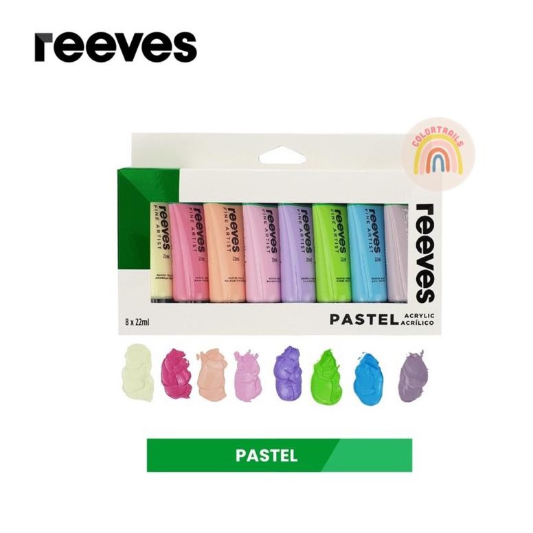 

Reeves Artists 8x22ml Acrylic Color Paint Set Cat Akrilik Terlaris
