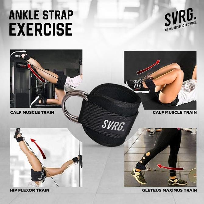 Svarga Premium Ankle Strap | Ankle Support | Gym & Fitness Kualitas Terbaik Harga Termurah