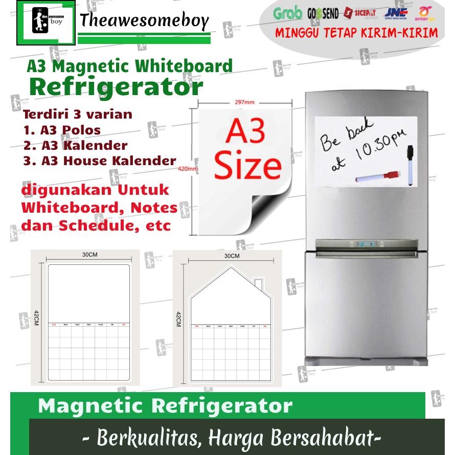 

Produk Baru!! Kertas Magnet A3 Magnet Tempel Kulkas Jadwal Catatan Refrigerator Sheet