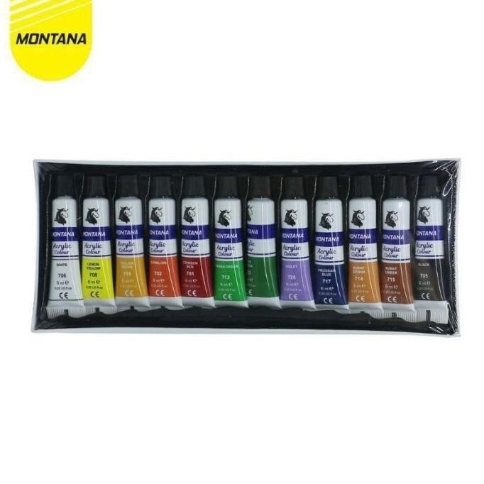 

Cat Acrylic Montana Set Isi 12 Warna TAC-12PT Cat Akrilik Montana Terlaris