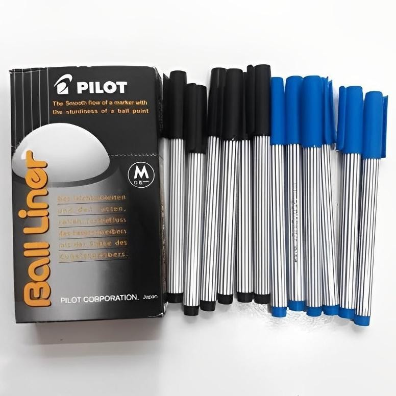 

Pulpen Pilot Ball Liner 0.8Mm Bl-5M Isi 12 Pcs | Bolpen Original Original