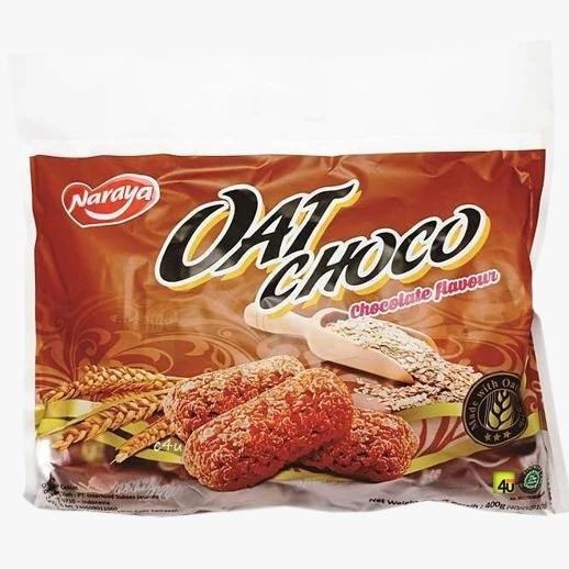 

Naraya Oat Choco 400GR Chocolate Original Greentea Isi 40pcs
