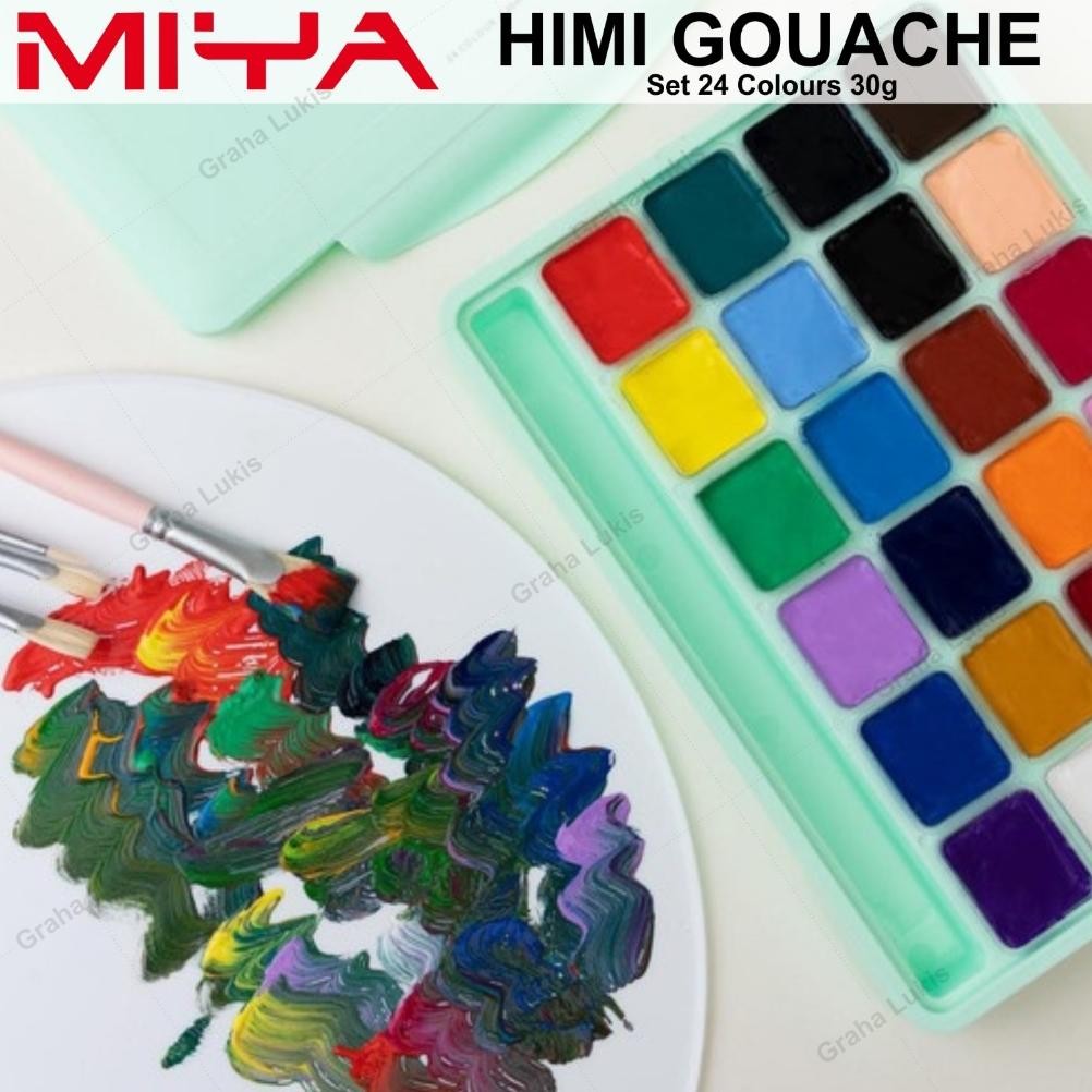 

MIYA HIMI Gouache Set 24 Warna 30ml Aman Anak Terlaris