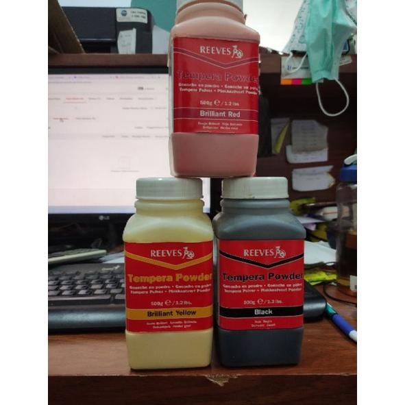 

tempera powder 500 ml reeves merah hitam kuning Terlaris