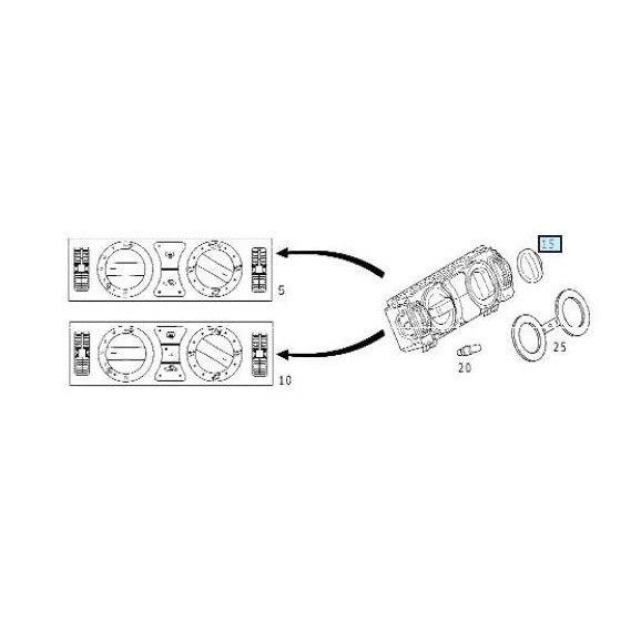 Orinal Mercedes W170 W202 W210 Knob Switch AC