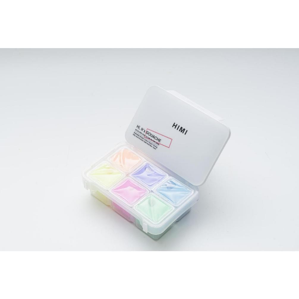 

MIYA HIMI Gouache Paint Set GLOW IN THE DARK Isi 6 Warna 23 ml - Cat Gouache Set 23mlr x 6 Colors Lukis Mewarna Anak Terlaris