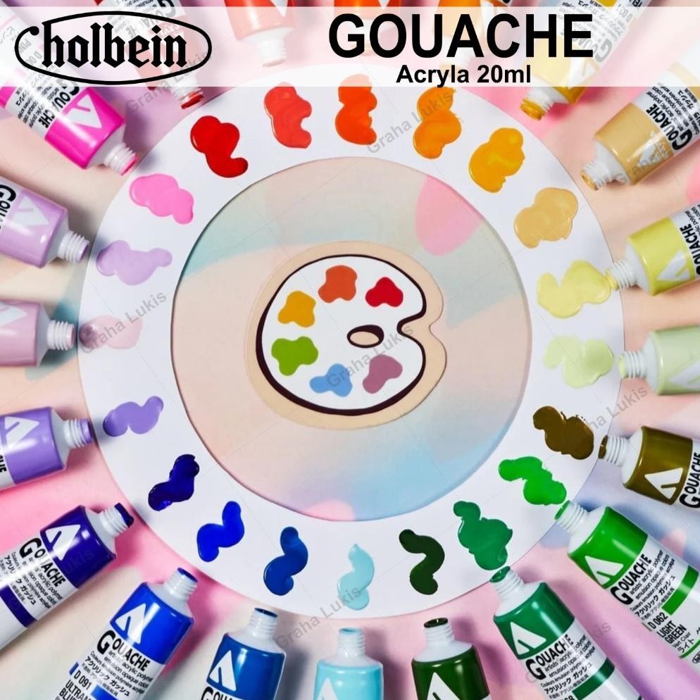 

Holbein Acryla Gouache 20ml (Basic Colors) Varian 2 Terlaris