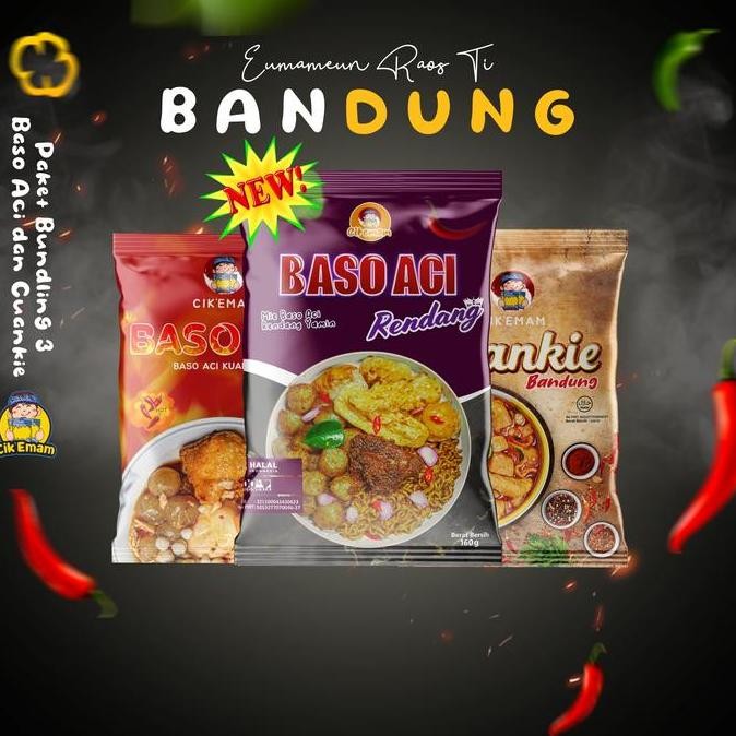 

CIKEMAM - Paket Bundling Cuanki Baso Aci Pedas Baso Aci Rendang Gurih Nikmat Viral Trending Boci Yamin Cuanki Bandung Kuah Food Seblak Instan Ayam Makanan SHA