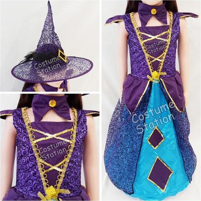 Sale Kostum Witch / Costume Nenek Sihir, Penyihir Halloween Anak Perempuan