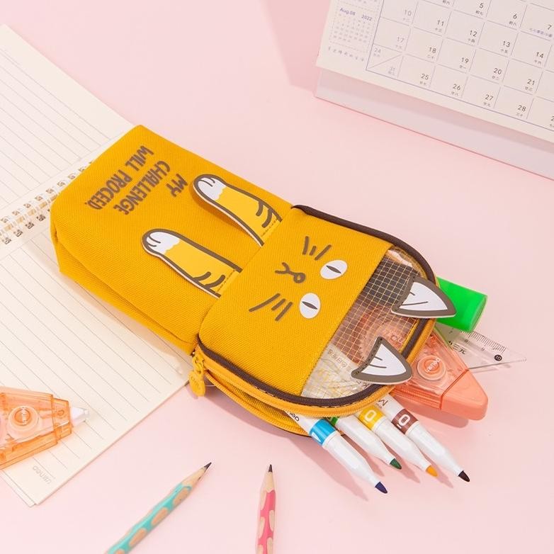 

Deli Pencil Pouch Tempat Pensil Penyimpanan Besar Design Menarik