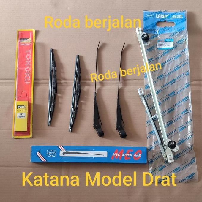 Wiper arm wiper link katana robahan model Drat anti patah set