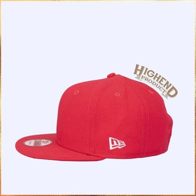 Grosir Topi New Era Blank Imperial Red 9Fifty Snapback 100% Original
