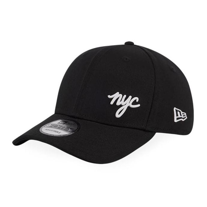 Sale Topi New Era 9Forty Nyc Metal Badge Black/White Cap 100% Original