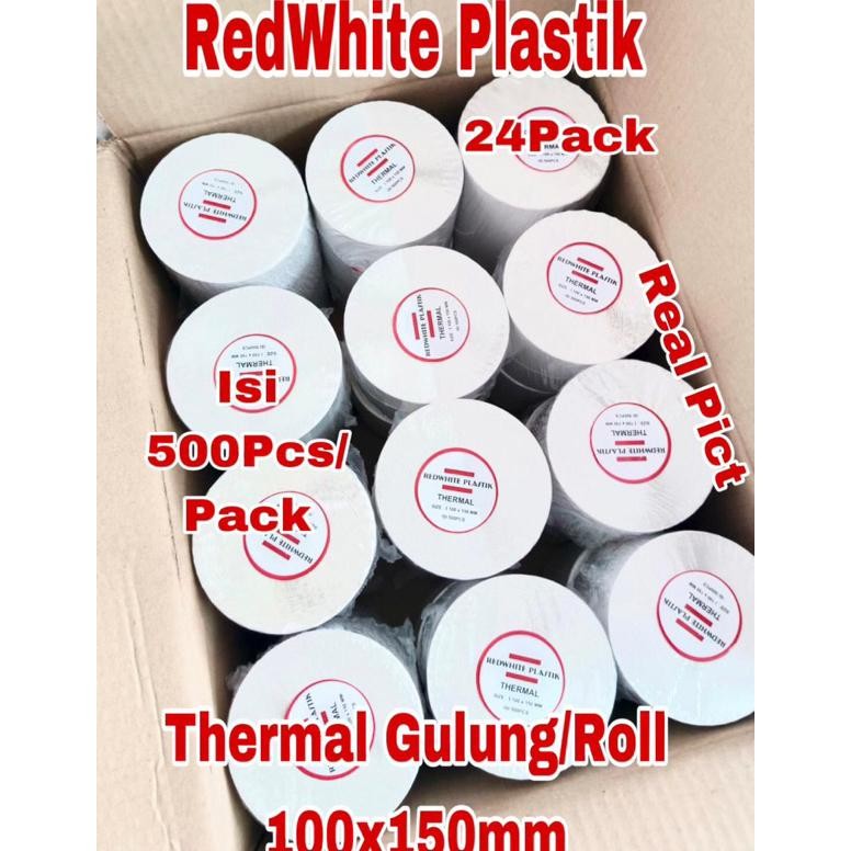 

Label Stiker Thermal Gulung/Roll Uk 100x150mm Isi 24 Roll Kertas Thermal Termurah RB07