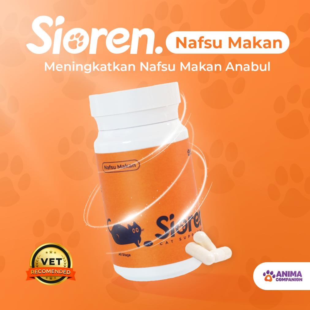 Sioren | Nafsu Makan Kucing Anjing | Suplemen Kucing Anjing | Penambah Nafsu Makan Alami Dan Sehat