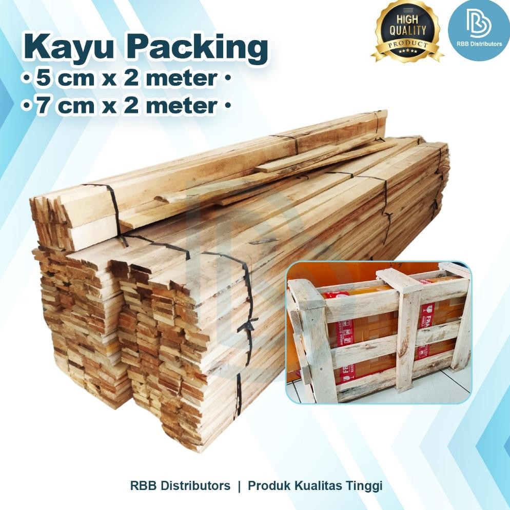 

Baru Kayu Packing 5cm x 2m & 7cm x 2m - Ikat Isi 20 Batang