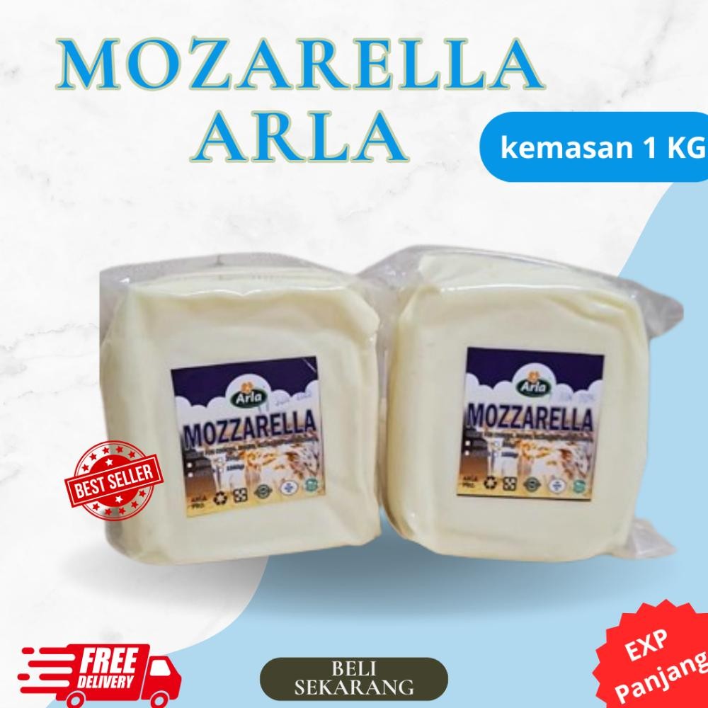 

Baru Keju Mozzarella Arla 1KG - HALAL Mozarella Cheese Import Denmark