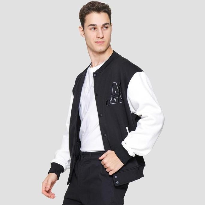 Promo Nevada Varsity With Embro Jaket Pria 121758582