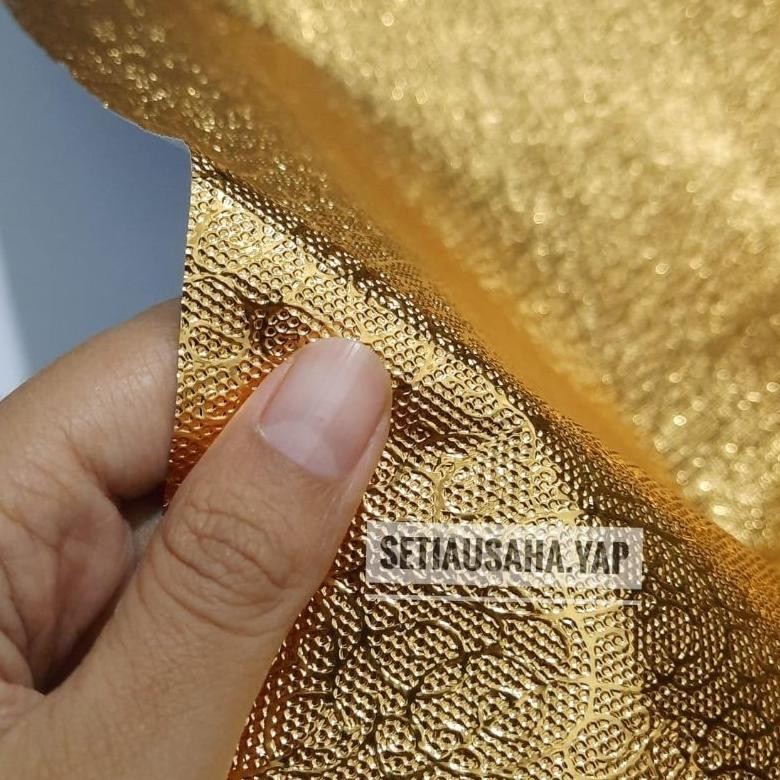 

Kertas Gold emboss tahan air, Kertas Emas bercorak - untuk cover yassin, kerajinan box, aksesoris, dll. By SetiaUsaha Yap interior soft furnishing upholstery fabric RB07