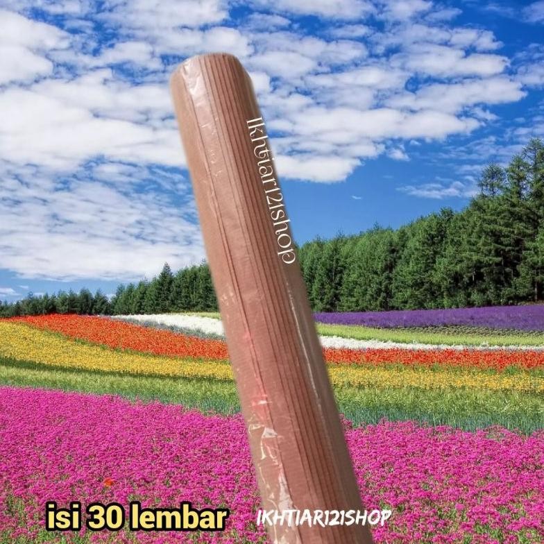 

Paket 30 Lembar Kertas Kopi Cokelat Sampul Besar/Kertas Kopi Coklat Packing Per 30 Lembar RB07
